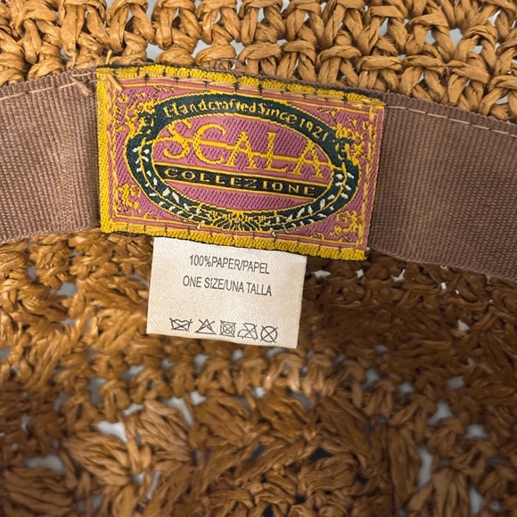 Scala Tan Woven Sun Hat - Picture 2 of 5